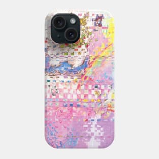 meow meow glitch Phone Case