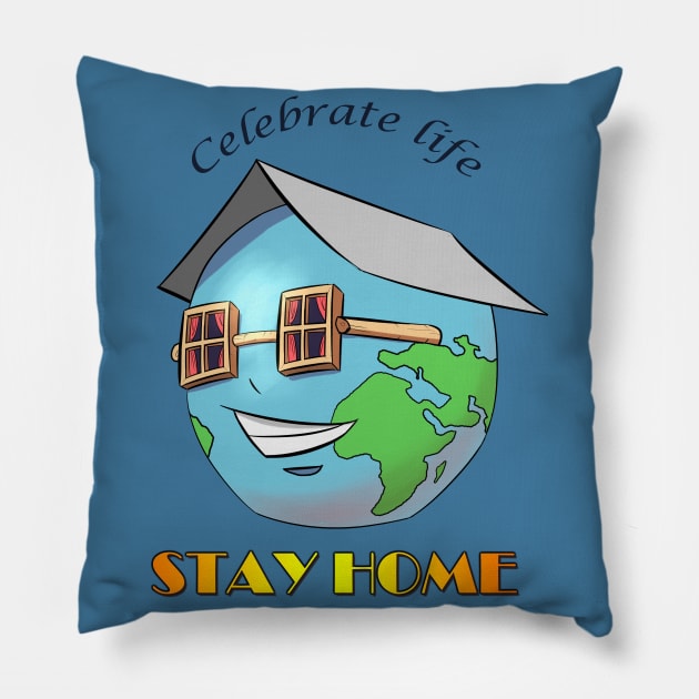 Celebrate life Pillow by Dre