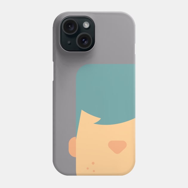 illustration vector cartoon face Phone Case by Spiderbig