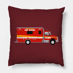 Broward Sheriff Fire Rescue Ambulance (old skin) Pillow