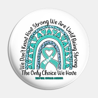 Trigeminal Neuralgia Awareness Awareness - rainbow leopard ribbon strong Pin