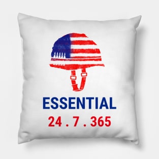 Essential 24.7.365 (Army Helmet) Pillow