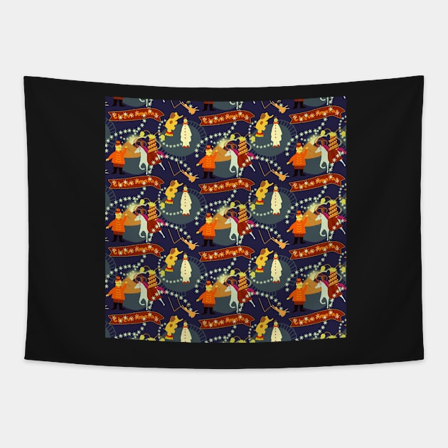 Circus Amalus night Tapestry by Amalus-files