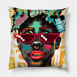 Afro Punk Girl Pillow