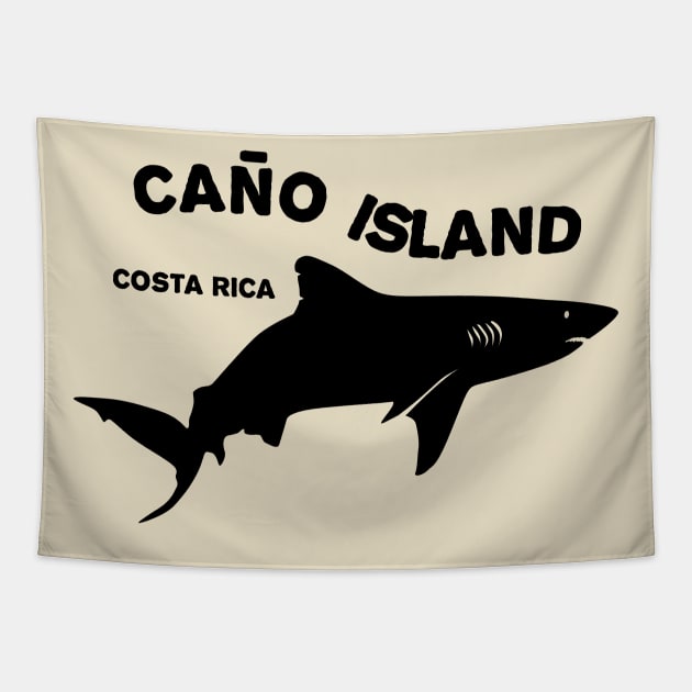 Shark Diving Caño Island - Costa Rica Tapestry by TMBTM