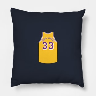 Kareem Abdul Jabbar Los Angeles Jersey Qiangy Pillow