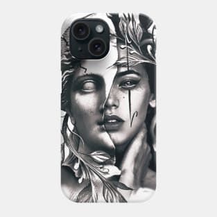 Green greek Woman Phone Case