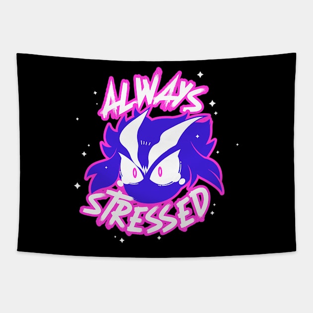 Always Stressed dark ver. Tapestry by Bairu