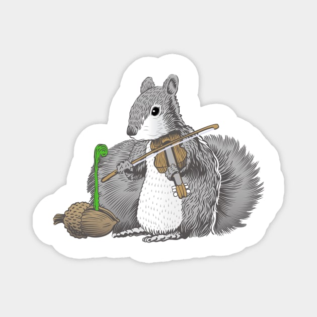 Squirrelinist Magnet by SunnyDaysNH