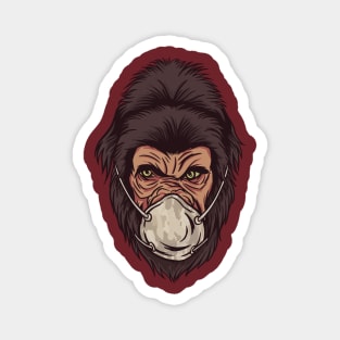 face mask gorilla Magnet