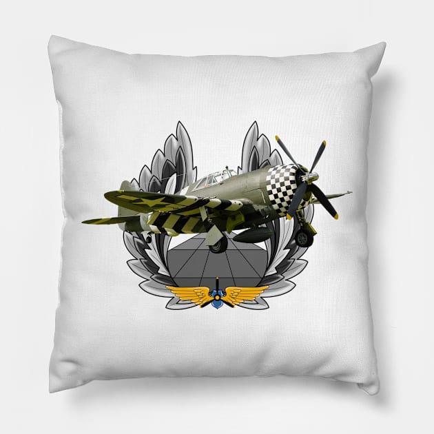 P-47 Thunderbolt Pillow by sibosssr