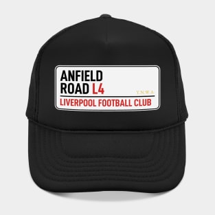 Anfield Road Liverpool Sign Hat
