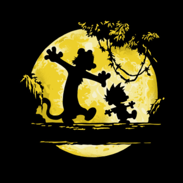 Moonwalking Friends - Calvin And Hobbes - Phone Case