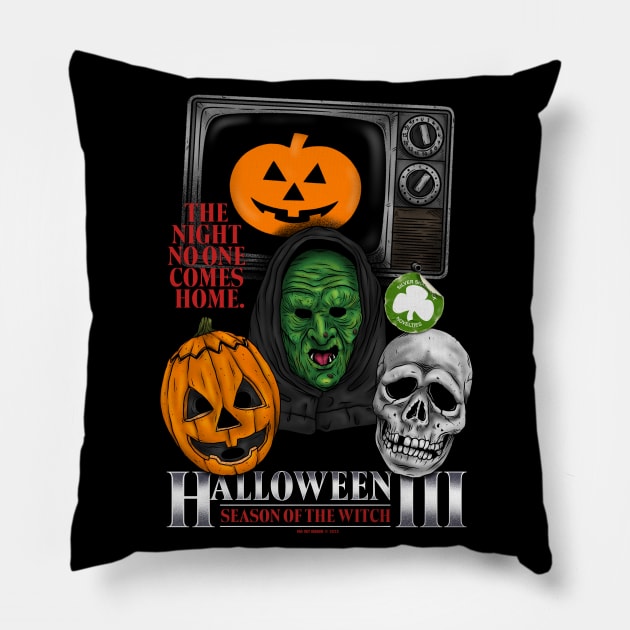 Season of the Witch Pillow by Halftone Horror