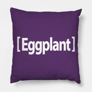 Eggplant Emoji Funny Pillow