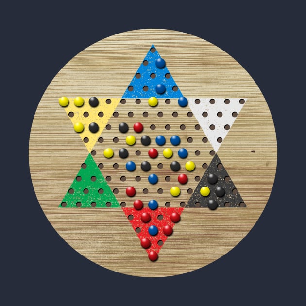 Chinese Checkers Board (weathered) by GloopTrekker