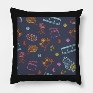 Retro Film Director Pillow