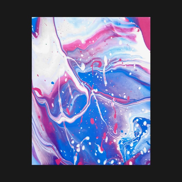 Cotton Candy Colored Acrylic Pour 2 by dnacademic