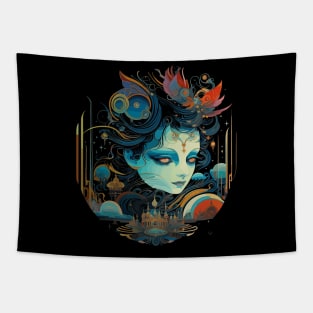 Spooky Emo Baby Halloween Costume Tapestry