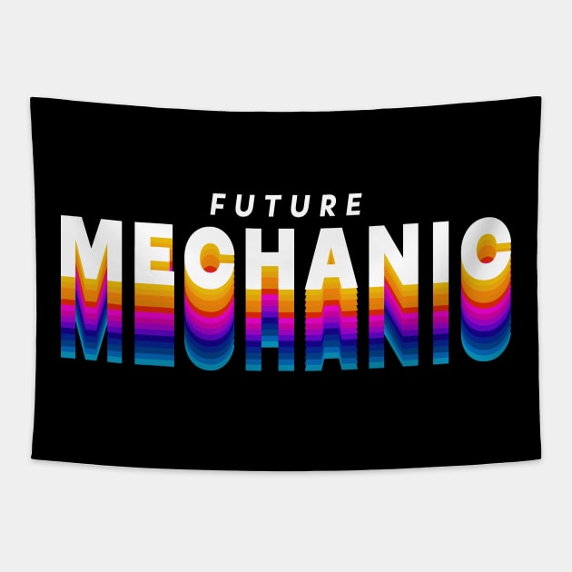 future mechanic in gradient color Tapestry by rsclvisual