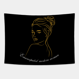 Emancipated modern woman Tapestry