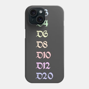 Pastel Hit Dice Phone Case