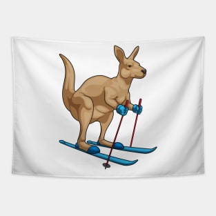 Kangaroo Skier Ski Winter sports Tapestry