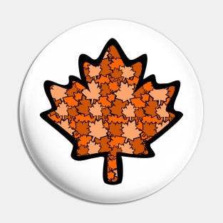 Canadian Maple Leaf - Autumn Crush Pin