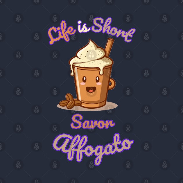 "Divine Delight: Affogato Awakening"- Coffee Food Icecream by stickercuffs