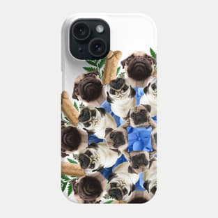 Cutie pug mandala Phone Case