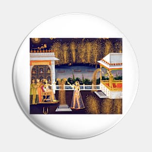 Women Celebrate Diwali, Royalty & River 1760 India Pin