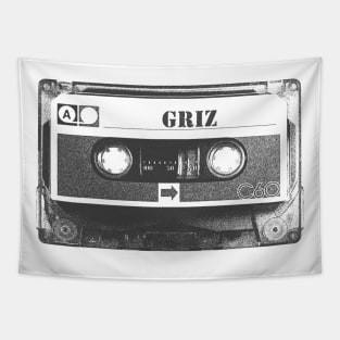 Griz / Old Cassette Pencil Style Tapestry