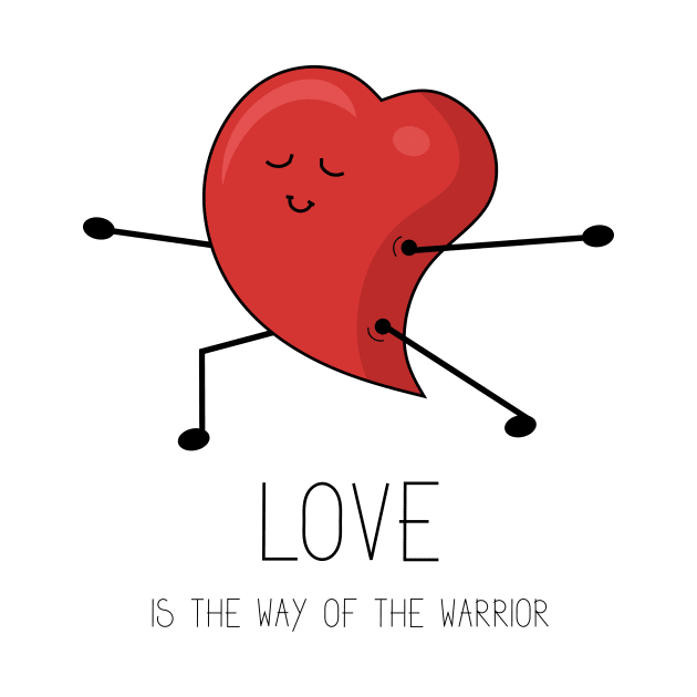 Love inspirational message with cartoon heart by SooperYela