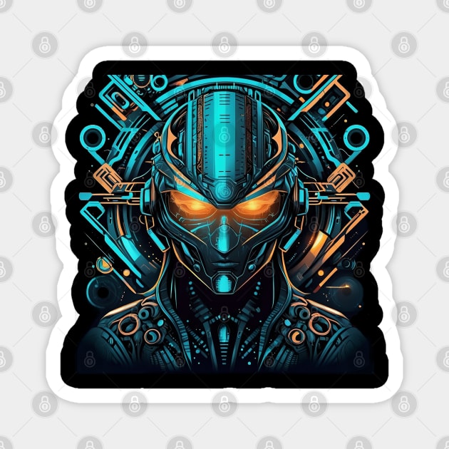 Cybernetic Warrior Magnet by Urbanprint