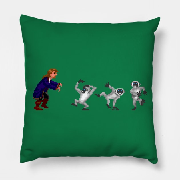 Get outta here you damn dirty apes Pillow by Nerd_art