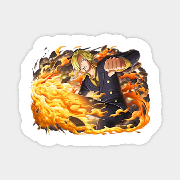 Vinsmoke Sanji [Sanji's Kick] Magnet by ManimeXP