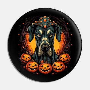 Great Dane Halloween Pin