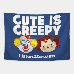 Cute is creepy horror Tapestry