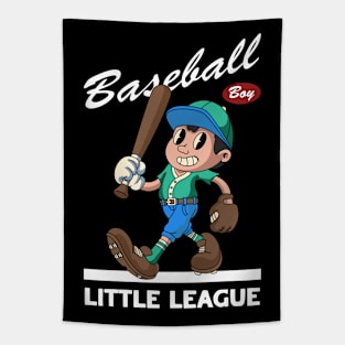 Cute Baseball Boy Tapestry