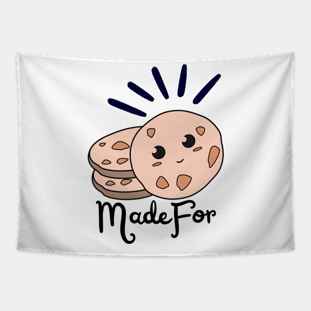 Made For Each Other Cookies and Milk Tapestry by Nutrignz