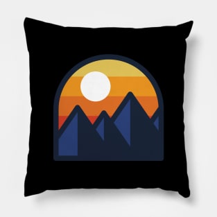 Beauty Sunset Mountain Pillow