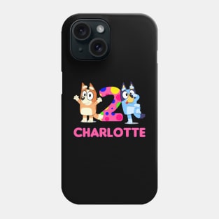 Bluey and Bingo charl 2 year Phone Case