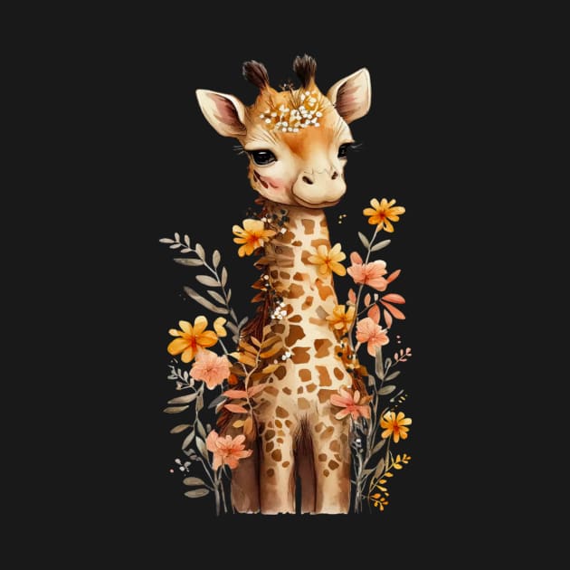 Giraffe's Garden Adventure by Pieartscreation
