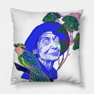 Little Old Bird Lady Pillow