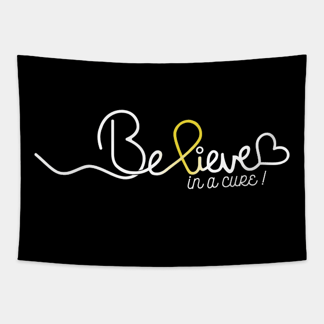 Believe- Sarcoma Cancer Gifts Sarcoma Cancer Awareness Tapestry by AwarenessClub