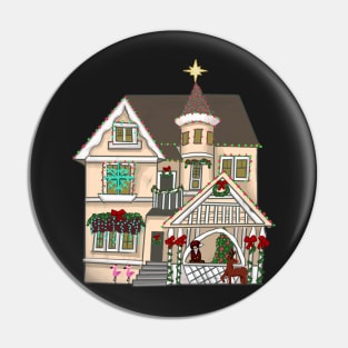 Southern Christmas House Pin