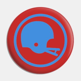 Two-Bar Helmet Minimalist Logo (Columbia Blue) Pin