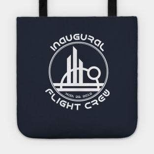 Inaugural Flight Crew, East - White, Front Only Tote