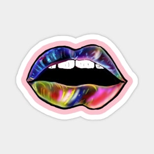 Rainbow Lips Magnet