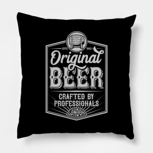 Original Beer Crafted By Professionals Pillow